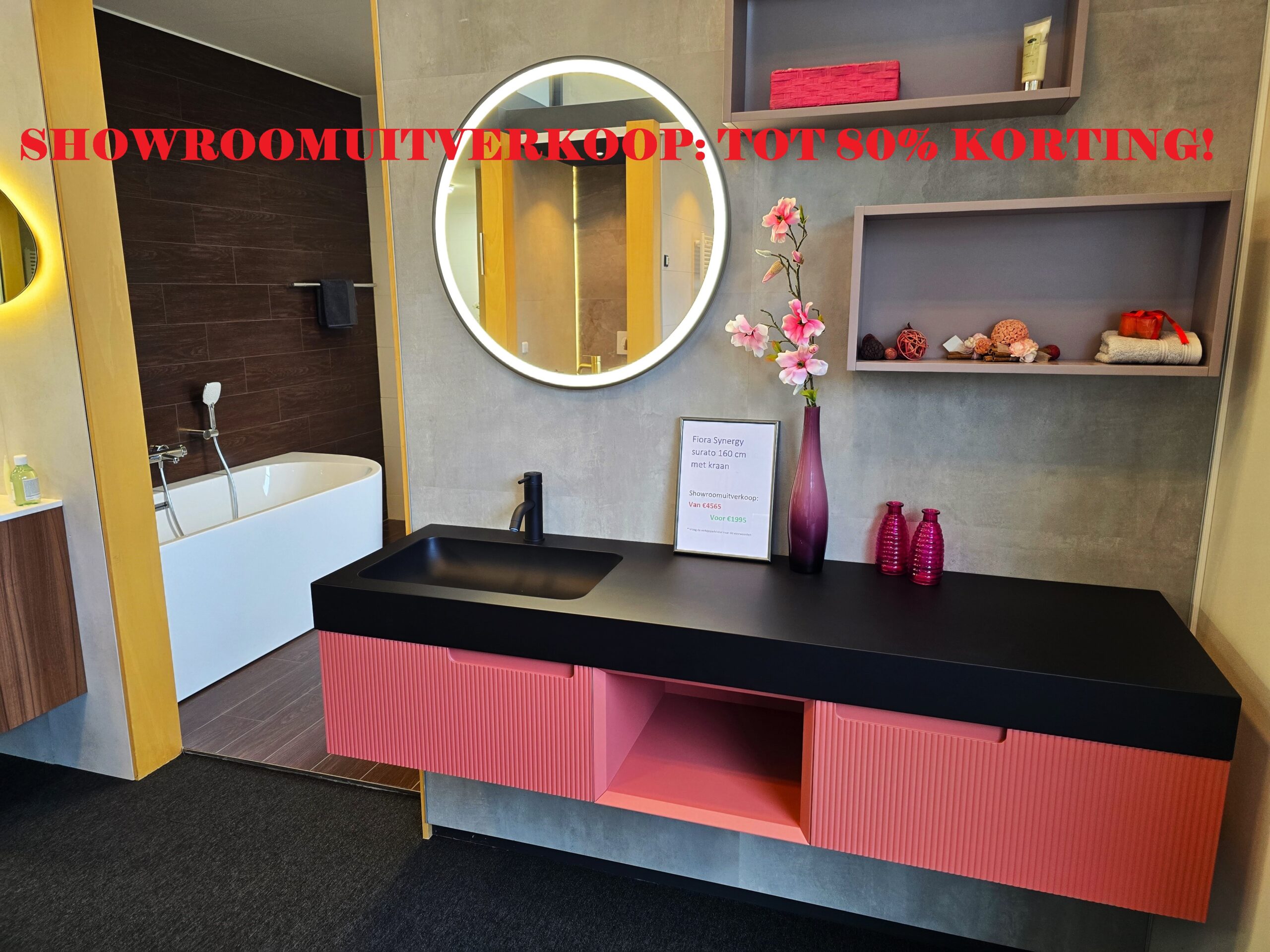 showroom uitverkoop badkamermeubels